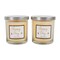 Contemporary Home Living Set of 2 Honey Scent Single-Wick Candle 3.5"